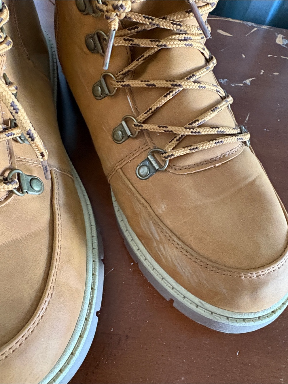 Women’s Tan Faux-Fur Lined Lace-Up Winter Boots - Picture 2 of 4